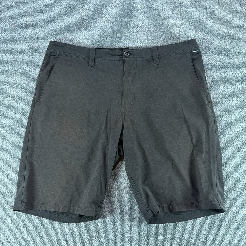 Volcom Frickin SNT Static Hybrid Shorts Mens 38 Black Chino Walk Shorts Stretch
